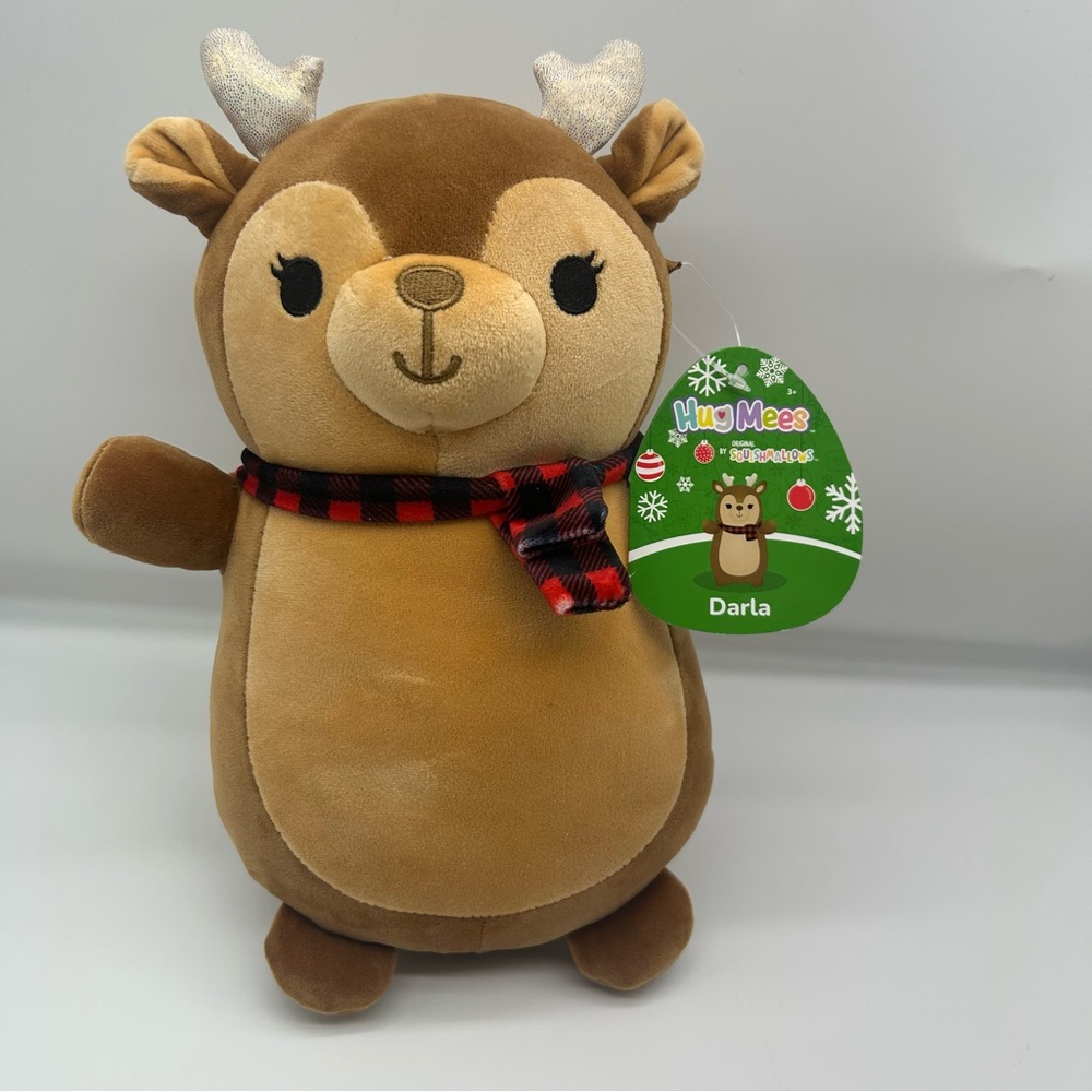 Squishmallows HugMees plush toy Darla the Reindeer 10" with tags 2024 Christmas